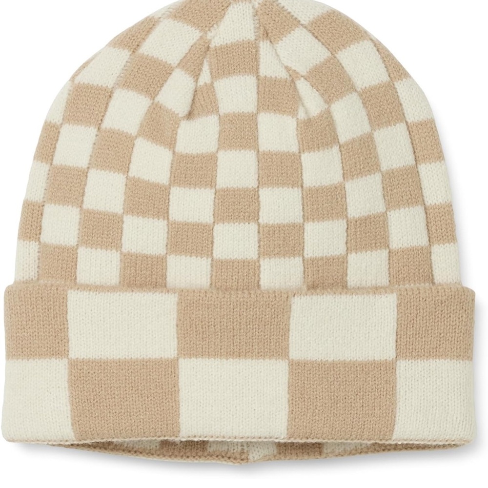 The Drop Women's Karina Multi Checkered Beanie